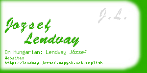 jozsef lendvay business card